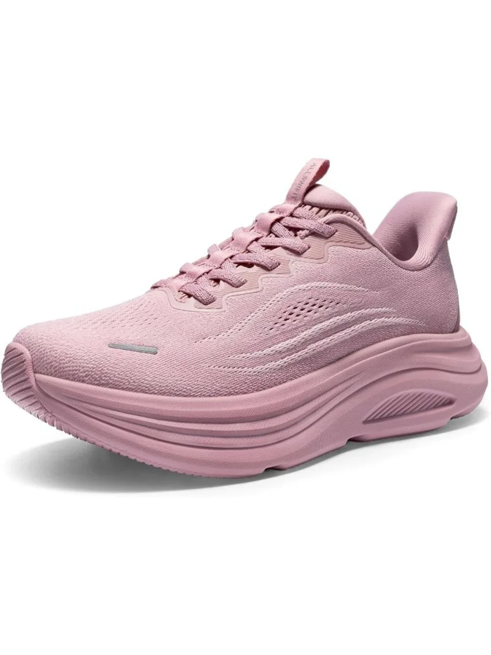 Women's Pink Slip On Walking Shoes Hands-Free Cushion Running Tennis Sneakers